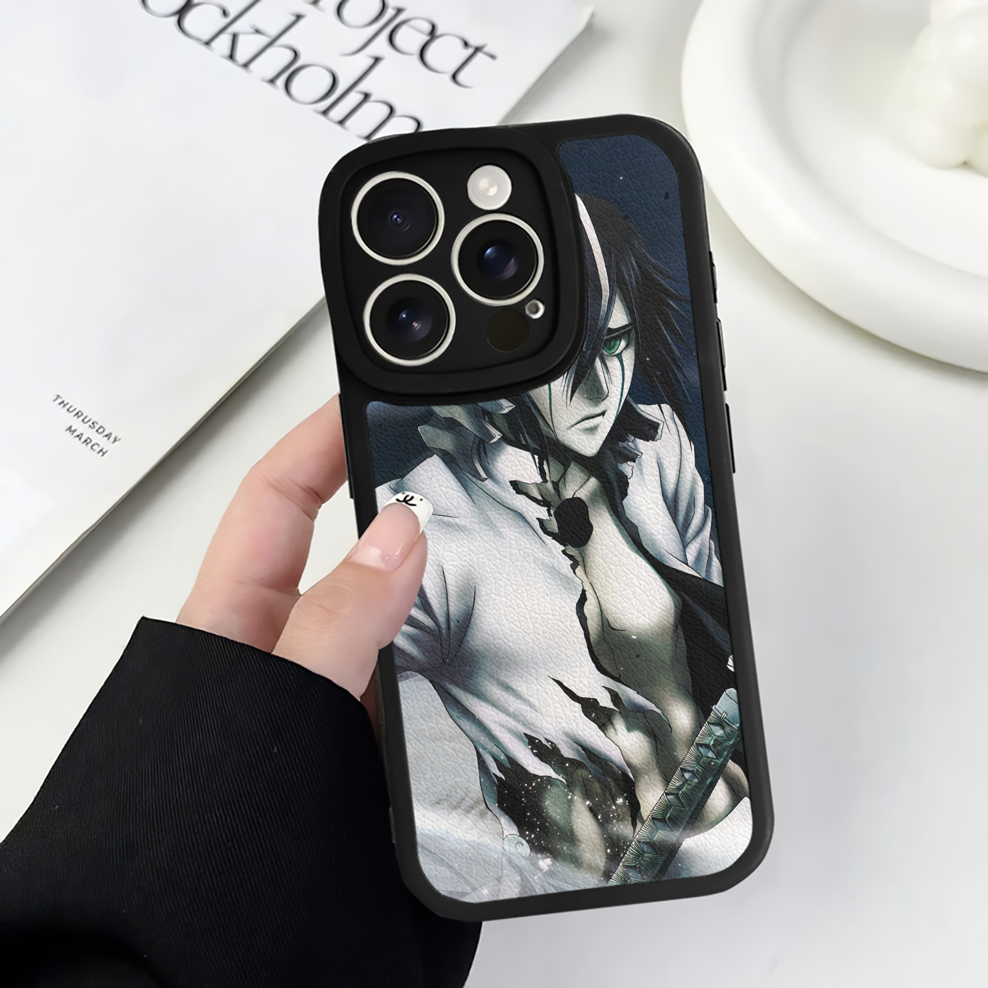 （画像用） ブリーチ BLEACH 【iPhone 16シリーズ対応】シリコンスマホケース（レザー調） 材質：シリコン
